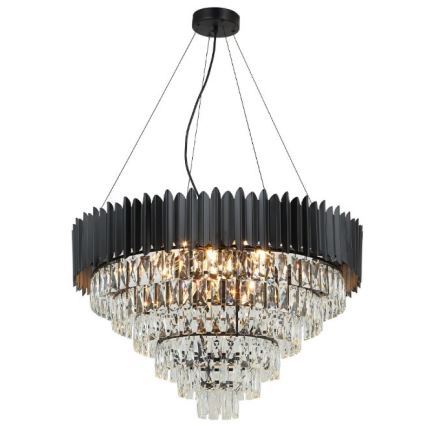 Brilagi - Taklampa med vajerupphängning CARLOS 11xE14/40W/230V Ø 80 cm