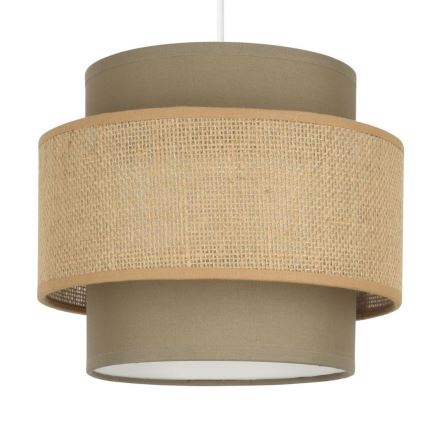 Brilagi - Taklampa med wireupphängning RESNA 2xE27/60W/230V Ø 30 cm brun/beige