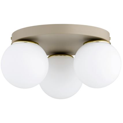 Brilagi - Taklampa MILO ECRU 1xE27/60W/230V Ø 15 cm beige/guldig