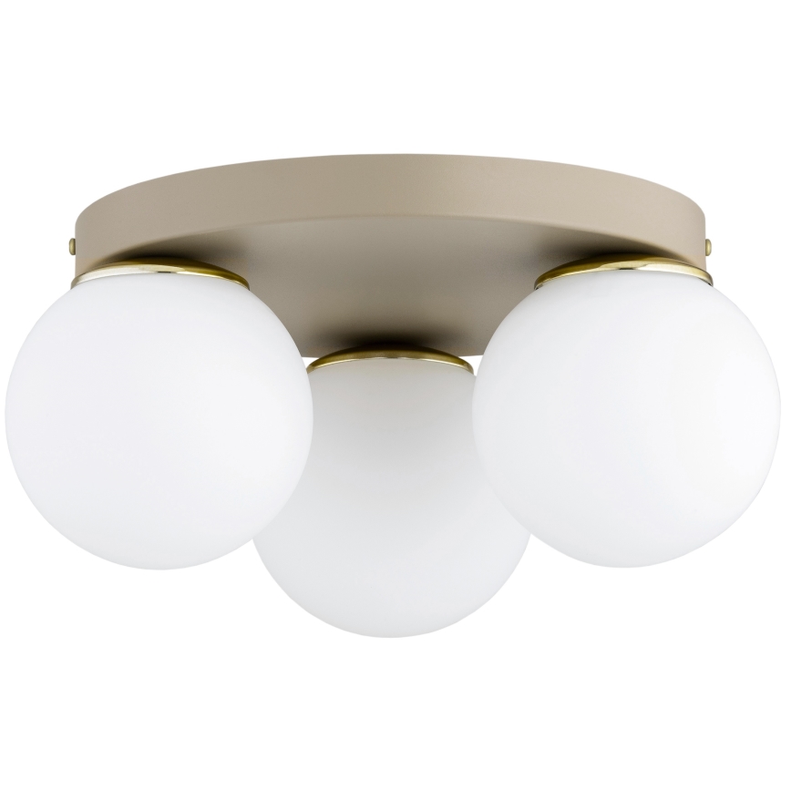 Brilagi - Taklampa MILO ECRU 1xE27/60W/230V Ø 15 cm beige/guldig