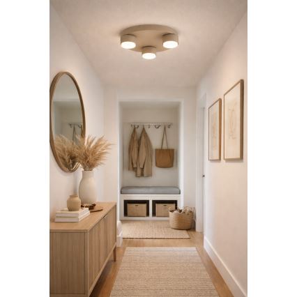 Brilagi - Taklampa MONO 3xGX53/12W/230V Ø 30 cm beige