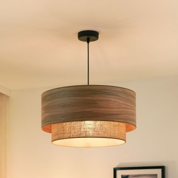 Brilagi - Taklampa MONTANA BOHO 1xE27/15W/230V Ø 45 cm brun/svart