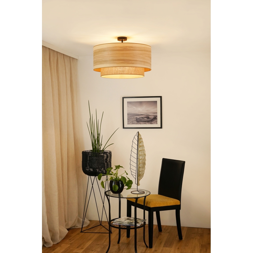 Brilagi - Taklampa MONTANA BOHO 1xE27/15W/230V Ø 60 cm brun