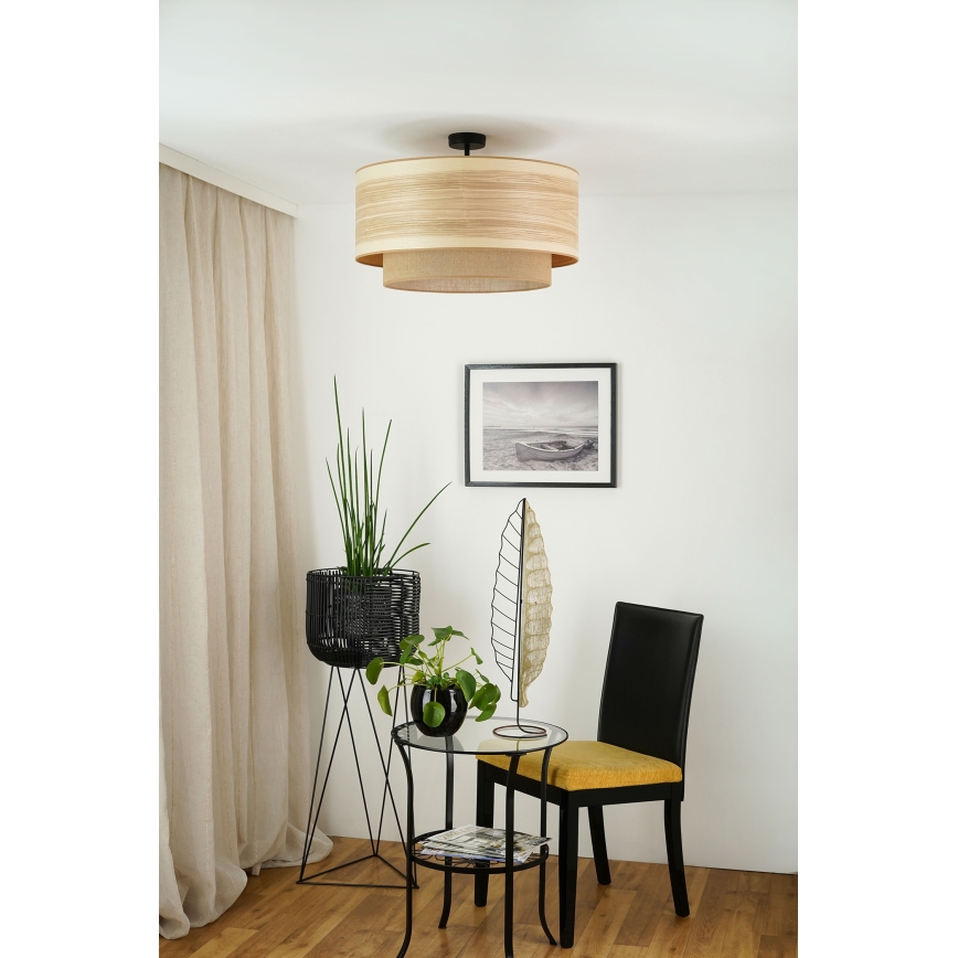 Brilagi - Taklampa MONTANA BOHO 1xE27/15W/230V Ø 60 cm brun
