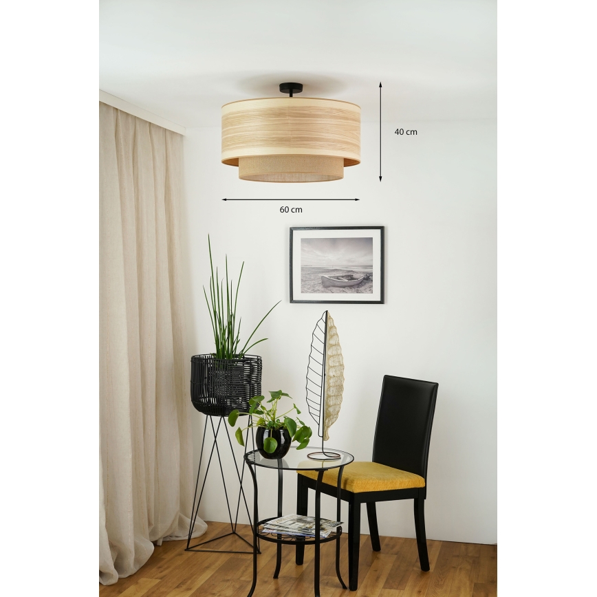 Brilagi - Taklampa MONTANA BOHO 1xE27/15W/230V Ø 60 cm brun