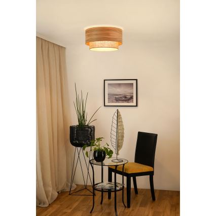 Brilagi - Taklampa MONTANA BOHO 1xE27/15W/230V Ø 45 cm brun