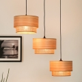 BRILAGI - Taklampa MONTANA BOHO 3xE27/15W/230V brun/svart