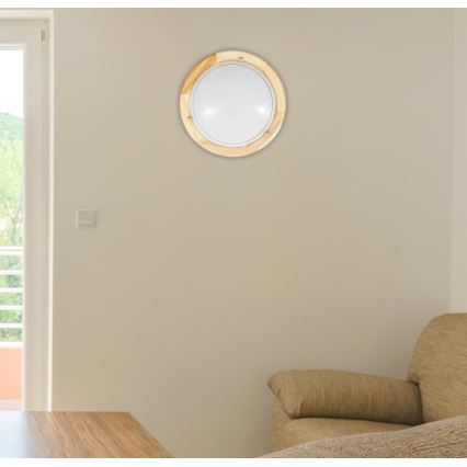 Brilagi - Taklampa ORBIS 1xE27/60W/230V Ø 30 cm furu