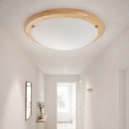 Brilagi - Taklampa ORBIS 1xE27/60W/230V Ø 30 cm furu
