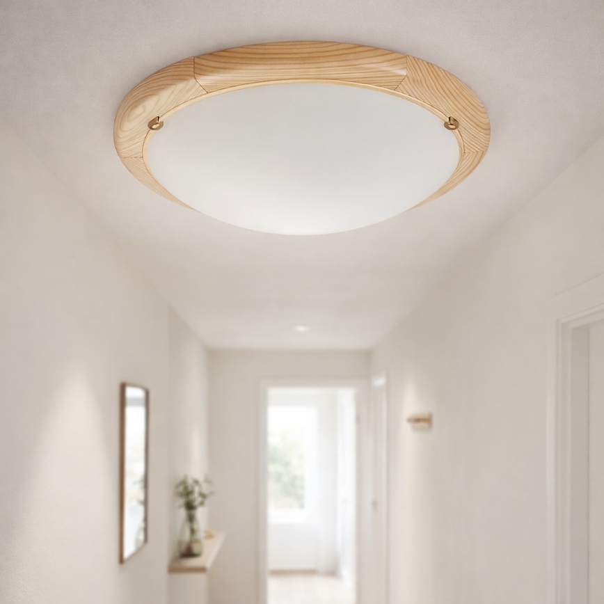 Brilagi - Taklampa ORBIS 1xE27/60W/230V Ø 30 cm furu