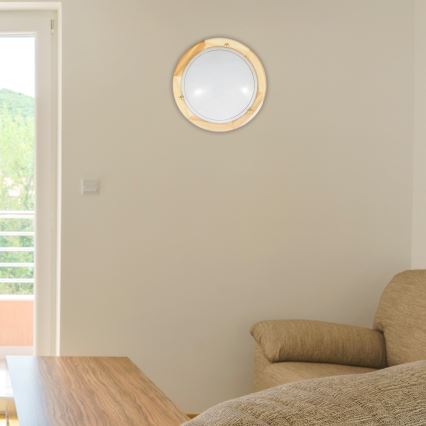 Brilagi - Taklampa ORBIS 1xE27/60W/230V Ø 30 cm furu