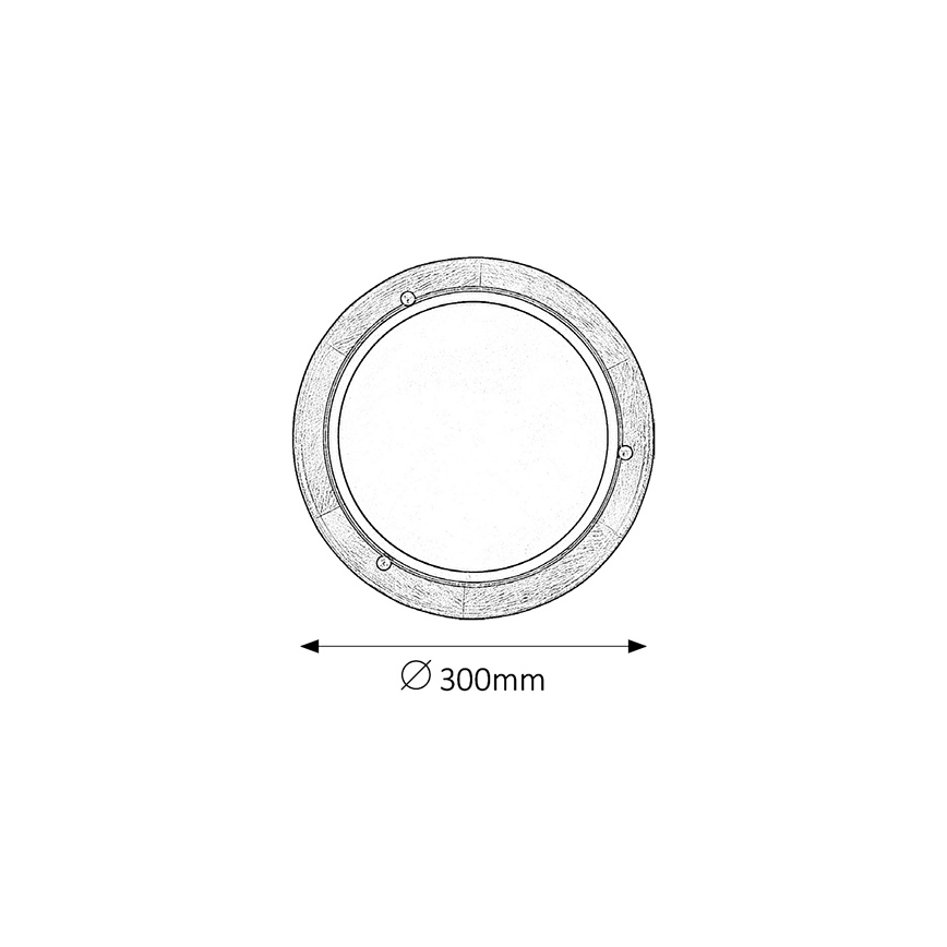 Brilagi - Taklampa ORBIS 1xE27/60W/230V Ø 30 cm furu