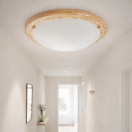 Brilagi - Taklampa ORBIS 2xE27/60W/230V Ø 38 cm furu
