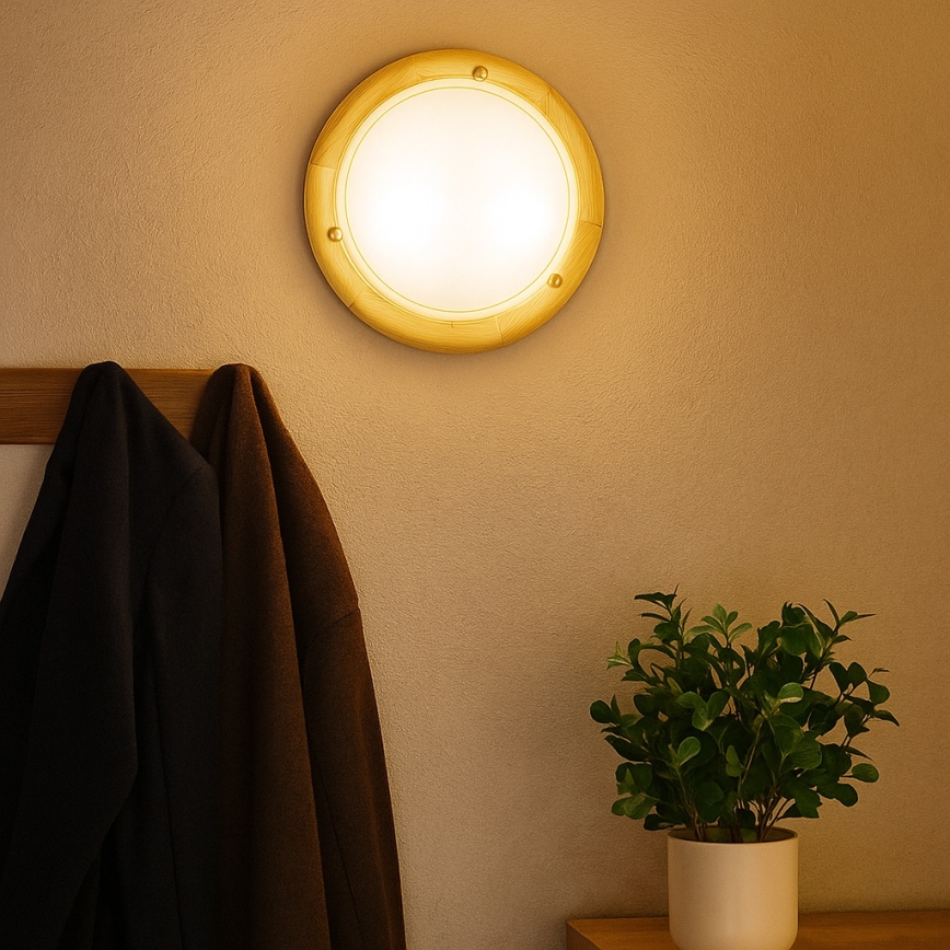 Brilagi - Taklampa ORBIS 2xE27/60W/230V Ø 38 cm furu