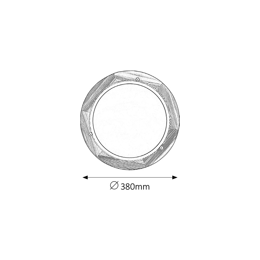 Brilagi - Taklampa ORBIS 2xE27/60W/230V Ø 38 cm furu