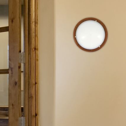 Brilagi - Taklampa ORBIS 2xE27/60W/230V Ø 38 cm furu