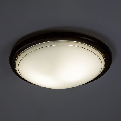 Brilagi - Taklampa ORBIS 2xE27/60W/230V Ø 38 cm furu