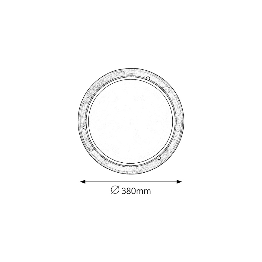 Brilagi - Taklampa ORBIS 2xE27/60W/230V Ø 38 cm furu