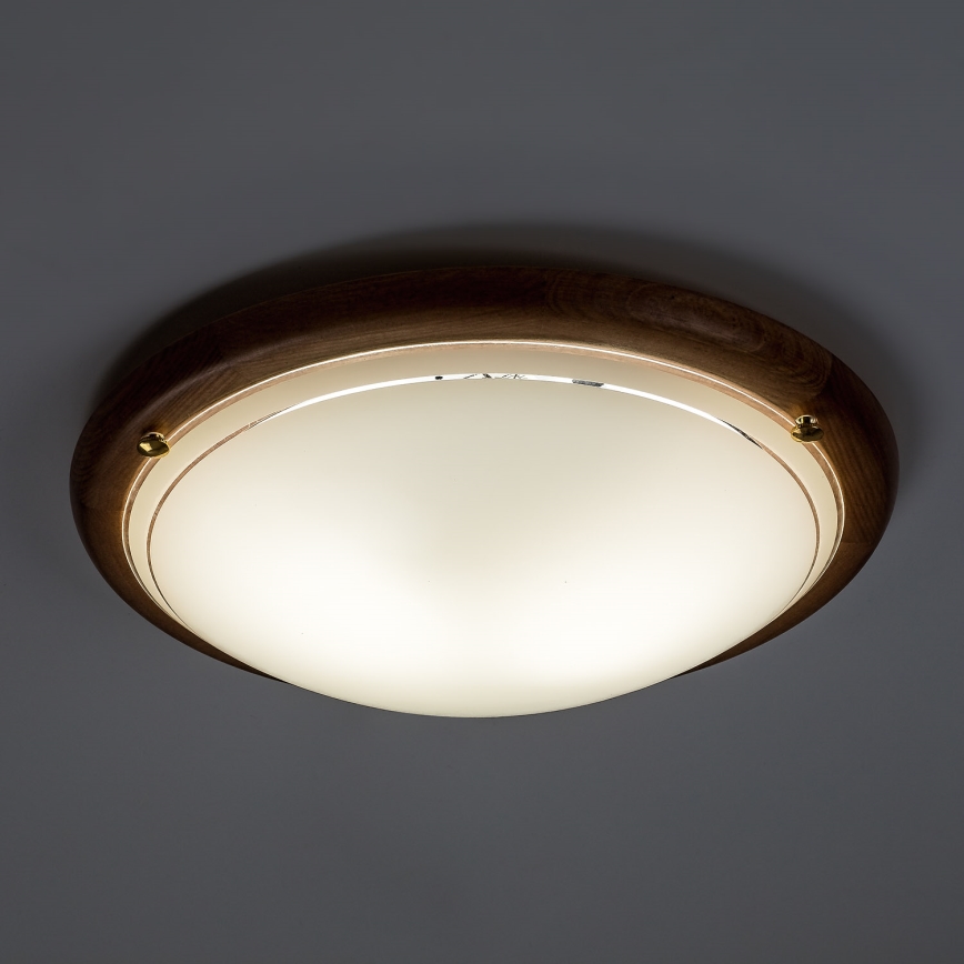 Brilagi - Taklampa ORBIS 2xE27/60W/230V Ø 38 cm furu
