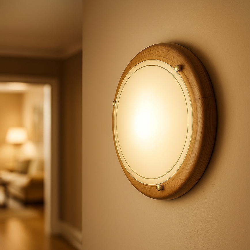 Brilagi - Taklampa ORBIS 2xE27/60W/230V Ø 38 cm furu