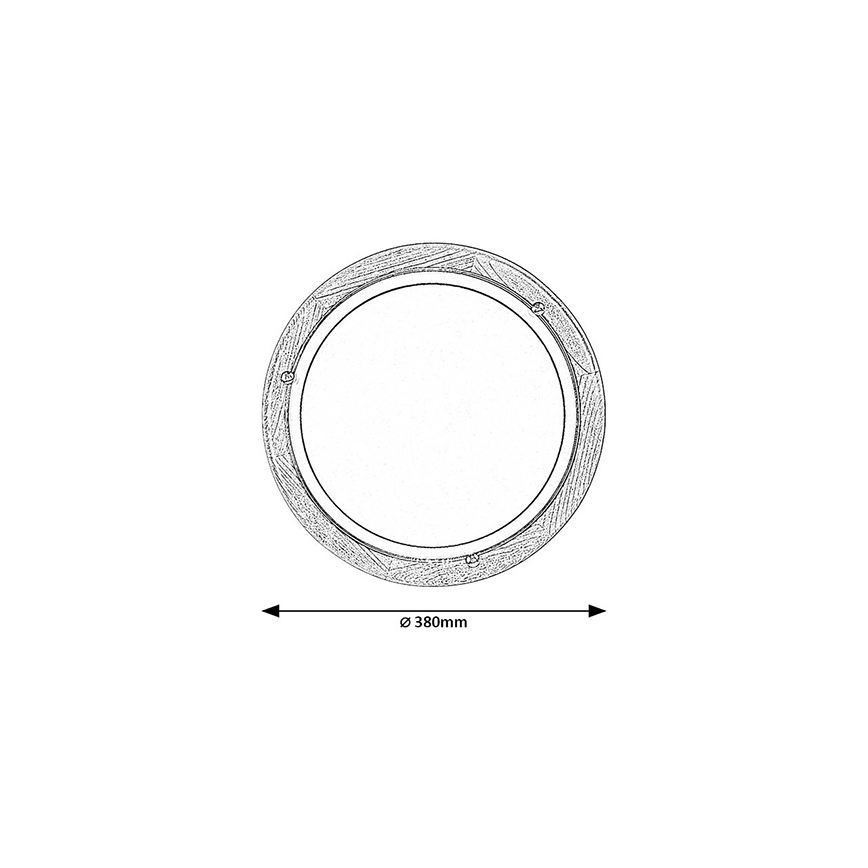 Brilagi - Taklampa ORBIS 2xE27/60W/230V Ø 38 cm furu