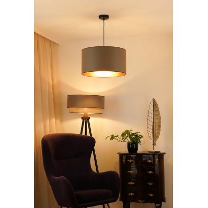 Brilagi - Taklampa OREGON ROLLER VEGE 1xE27/15W/230V Ø 45 cm grå