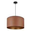 Brilagi - Taklampa OREGON ROLLER VEGE 1xE27/15W/230V Ø 45 cm brun