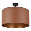 Brilagi - Taklampa OREGON ROLLER VEGE 1xE27/15W/230V Ø 45 cm brun