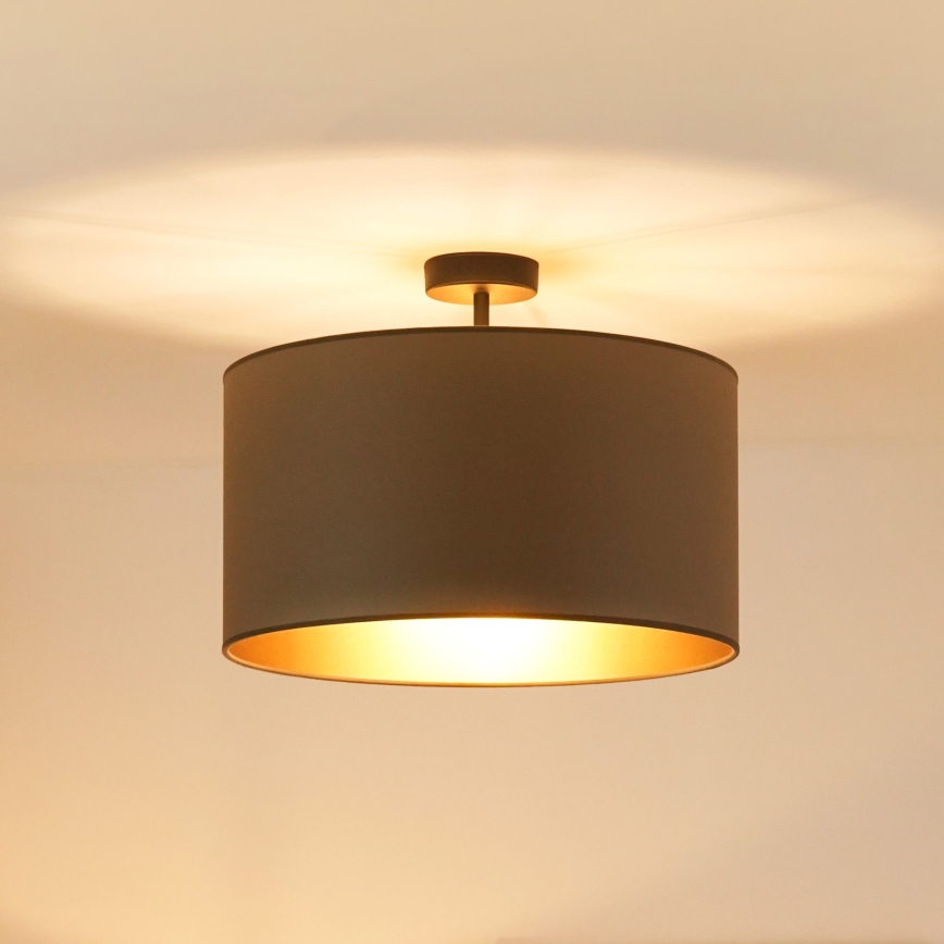 Brilagi - Taklampa OREGON ROLLER VEGE 1xE27/15W/230V Ø 45 cm grå