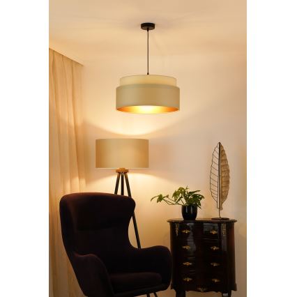 Brilagi - Taklampa OREGON VEGE 1xE27/15W/230V Ø 45 cm beige