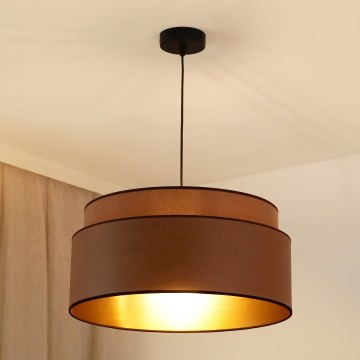 Brilagi - Taklampa OREGON VEGE 1xE27/15W/230V Ø 45 cm brun