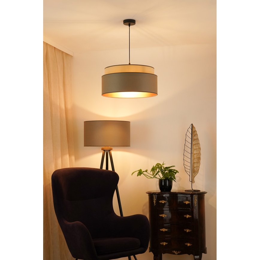 Brilagi - Taklampa OREGON VEGE 1xE27/15W/230V Ø 45 cm grå