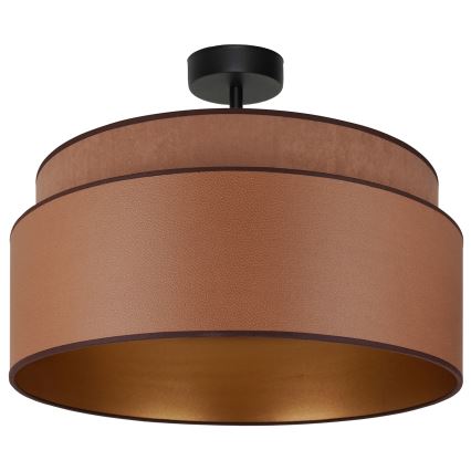 Brilagi - Taklampa OREGON VEGE 1xE27/15W/230V Ø 45 cm brun