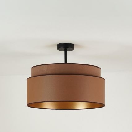 Brilagi - Taklampa OREGON VEGE 1xE27/15W/230V Ø 45 cm brun
