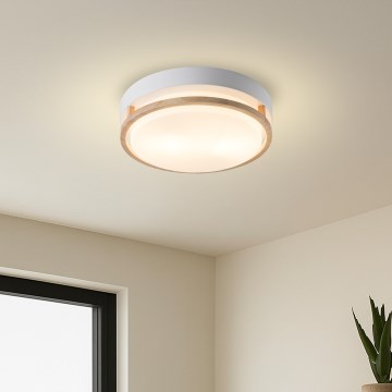 Brilagi - Taklampa ORINO 2xE27/40W/230V Ø 27 cm vit/ek