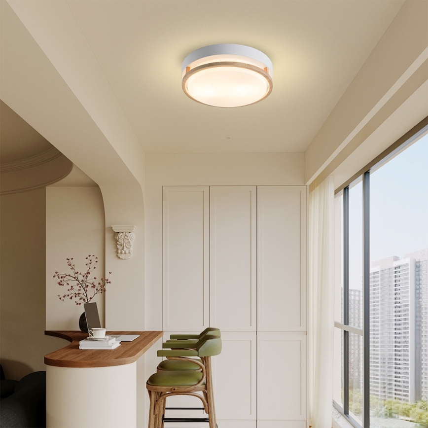 Brilagi - Taklampa ORINO 2xE27/40W/230V Ø 27 cm vit/ek