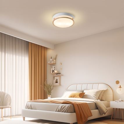 Brilagi - Taklampa ORINO 2xE27/40W/230V Ø 27 cm vit/ek