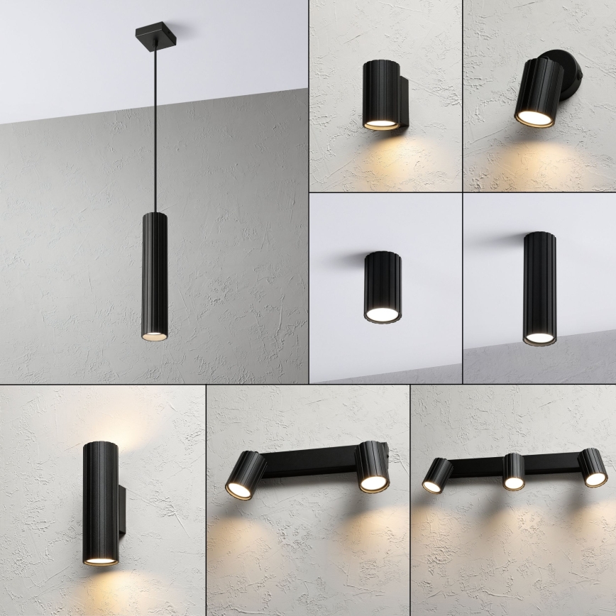 Brilagi - Taklampa på sladd CRISPINA 1xGU10/10W/230V svart