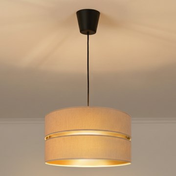 Brilagi - Taklampa på sladd DUO-DUO 1xE27/60W/230V diam. 40 cm beige/guld