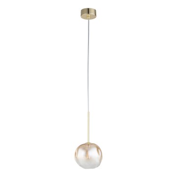 Brilagi - Taklampa på sladd VULCANO 1xG9/8W/230V guld/rökbeige