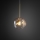 Brilagi - Taklampa på sladd VULCANO 1xG9/8W/230V guld/rökbeige