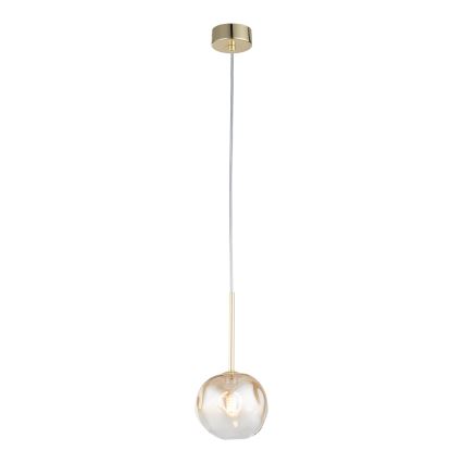 Brilagi - Taklampa på sladd VULCANO 1xG9/8W/230V guld/rökbeige
