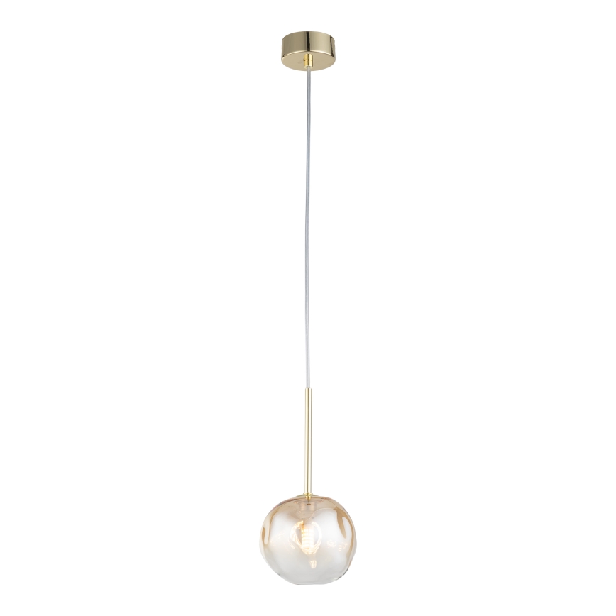 Brilagi - Taklampa på sladd VULCANO 1xG9/8W/230V guld/rökbeige