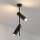 Brilagi - Taklampa på stång BRANCH 2xGU10/30W/230V svart