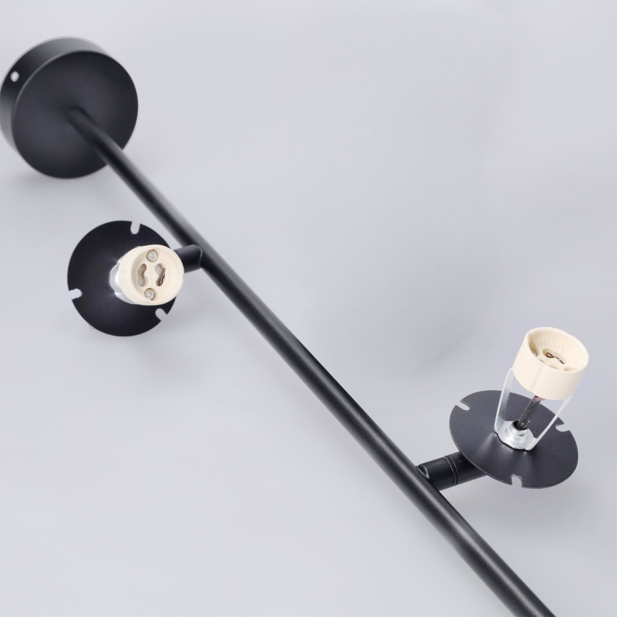 Brilagi - Taklampa på stång BRANCH 2xGU10/30W/230V svart