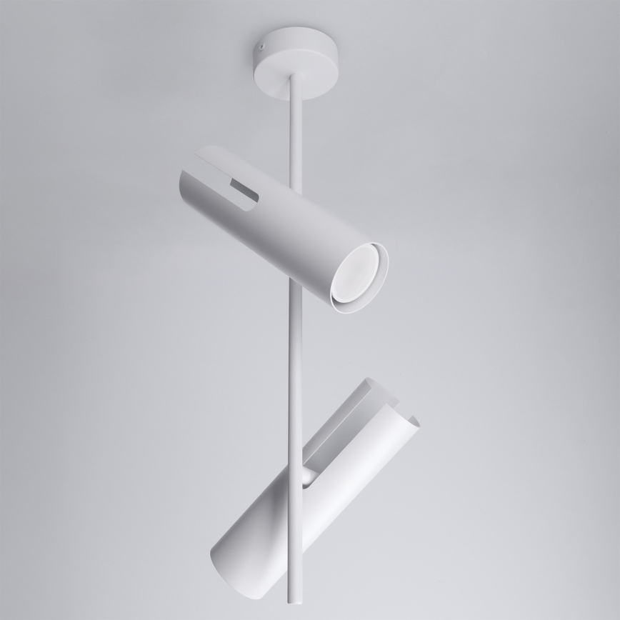 Brilagi - Taklampa på stång BRANCH 2xGU10/30W/230V vit
