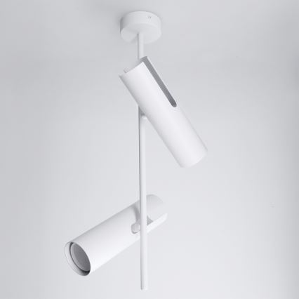Brilagi - Taklampa på stång BRANCH 2xGU10/30W/230V vit