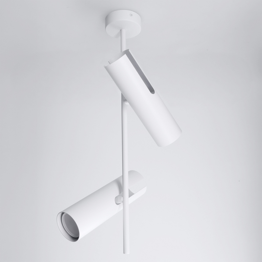 Brilagi - Taklampa på stång BRANCH 2xGU10/30W/230V vit