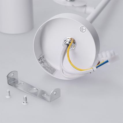Brilagi - Taklampa på stång BRANCH 2xGU10/30W/230V vit