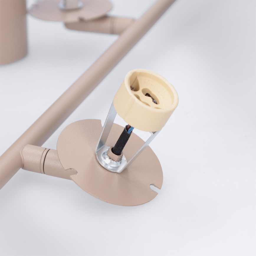 Brilagi - Taklampa på stång BRANCH 3xGU10/30W/230V beige